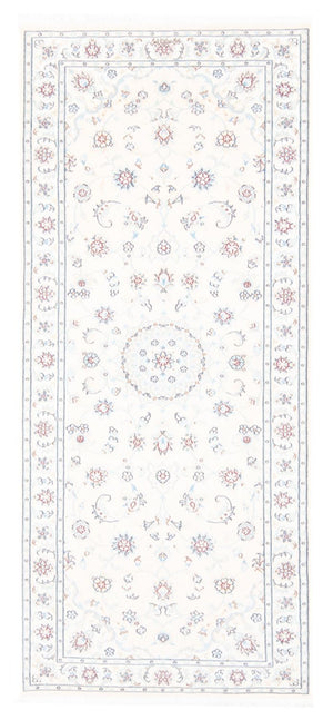 Biegacz Dywan perski - Nain - Królewski - 197 x 82 cm - kremowy