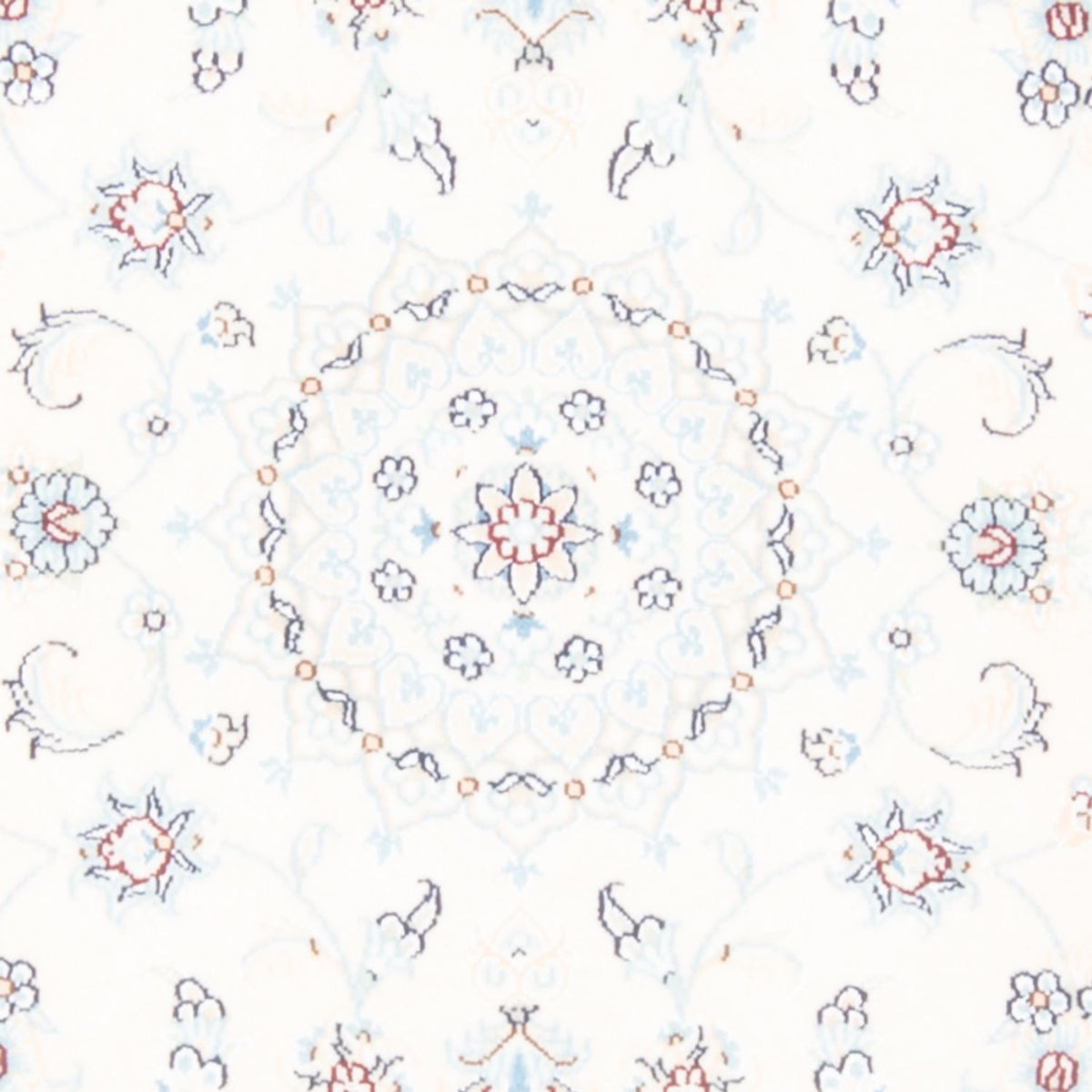 Biegacz Dywan perski - Nain - Królewski - 197 x 82 cm - kremowy