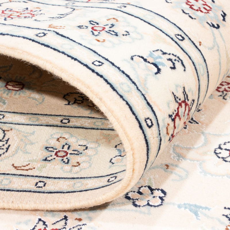 Biegacz Dywan perski - Nain - Królewski - 197 x 82 cm - kremowy