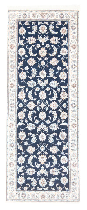 Biegacz Dywan perski - Nain - Królewski - 205 x 78 cm - ciemnoniebieski
