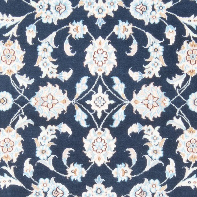 Biegacz Dywan perski - Nain - Królewski - 205 x 78 cm - ciemnoniebieski