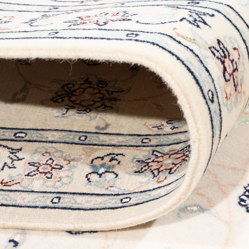 Biegacz Dywan perski - Nain - Królewski - 197 x 78 cm - kremowy