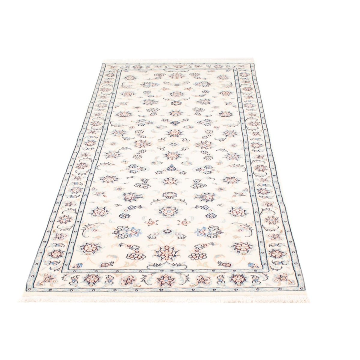 Biegacz Dywan perski - Nain - Królewski - 197 x 78 cm - kremowy
