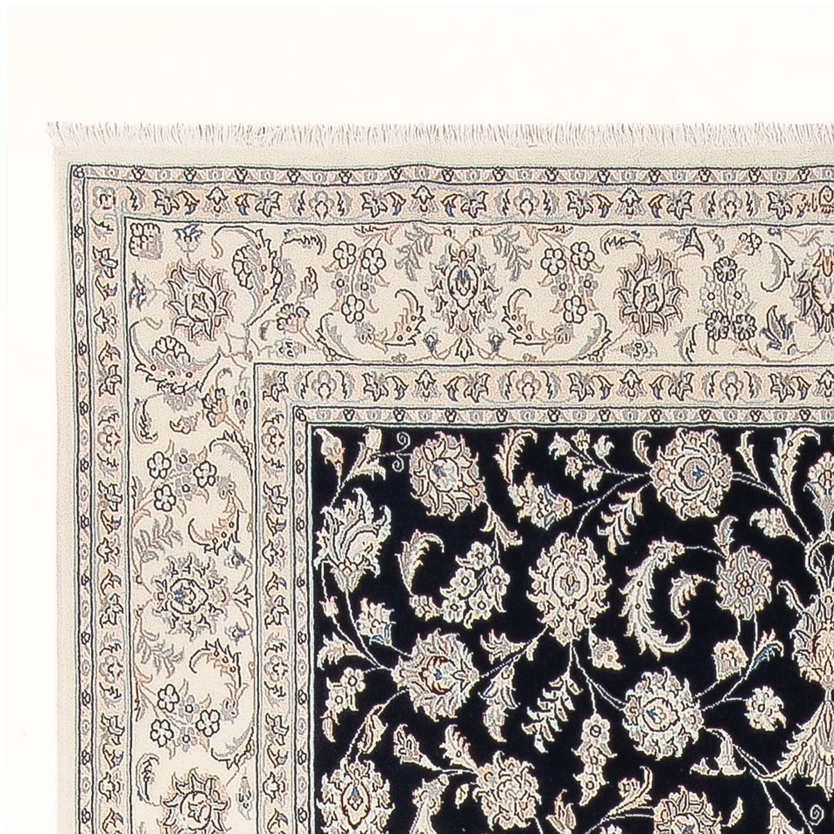 Perserteppich - Nain - Premium - 303 x 196 cm - dunkelblau