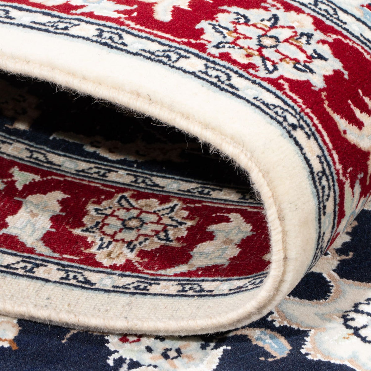 Biegacz Dywan perski - Nain - Królewski - 196 x 79 cm - ciemnoniebieski