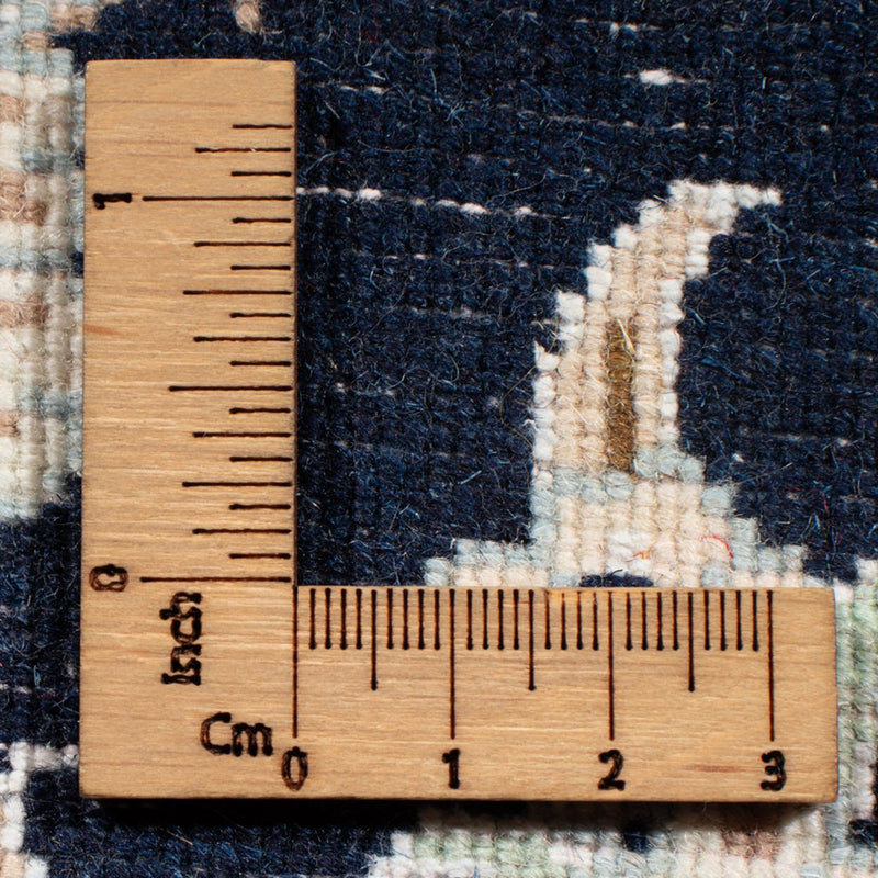 Biegacz Dywan perski - Nain - Królewski - 196 x 79 cm - ciemnoniebieski