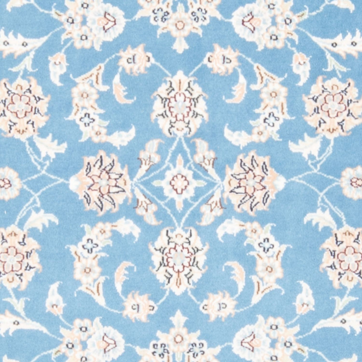 Biegacz Dywan perski - Nain - Królewski - 209 x 84 cm - jasnoniebieski