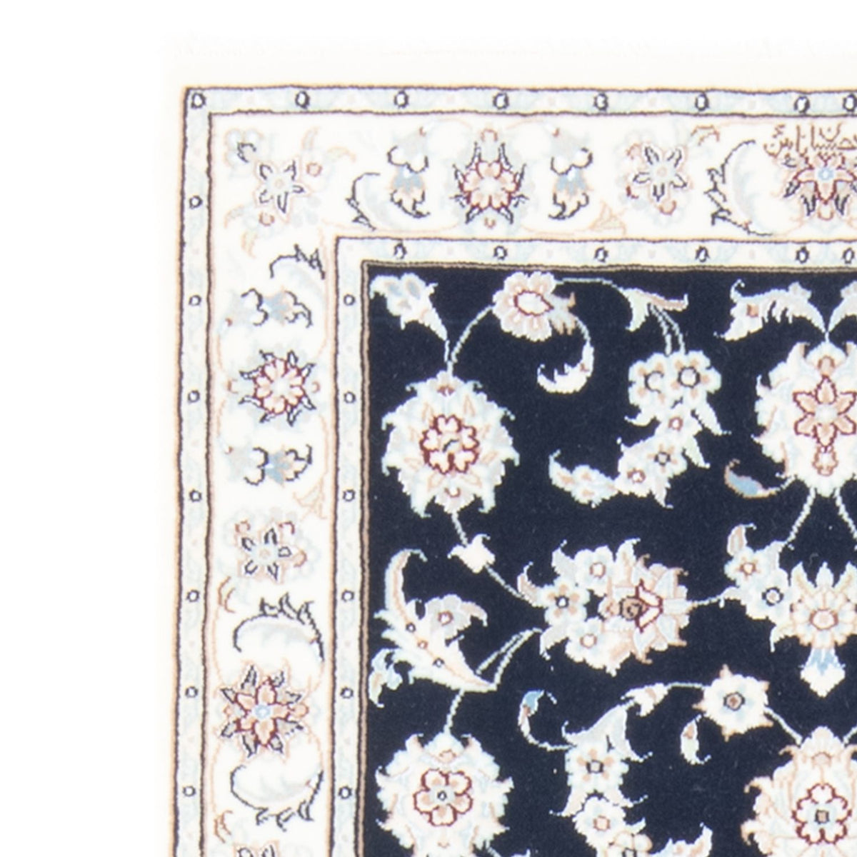 Biegacz Dywan perski - Nain - Królewski - 202 x 78 cm - ciemnoniebieski