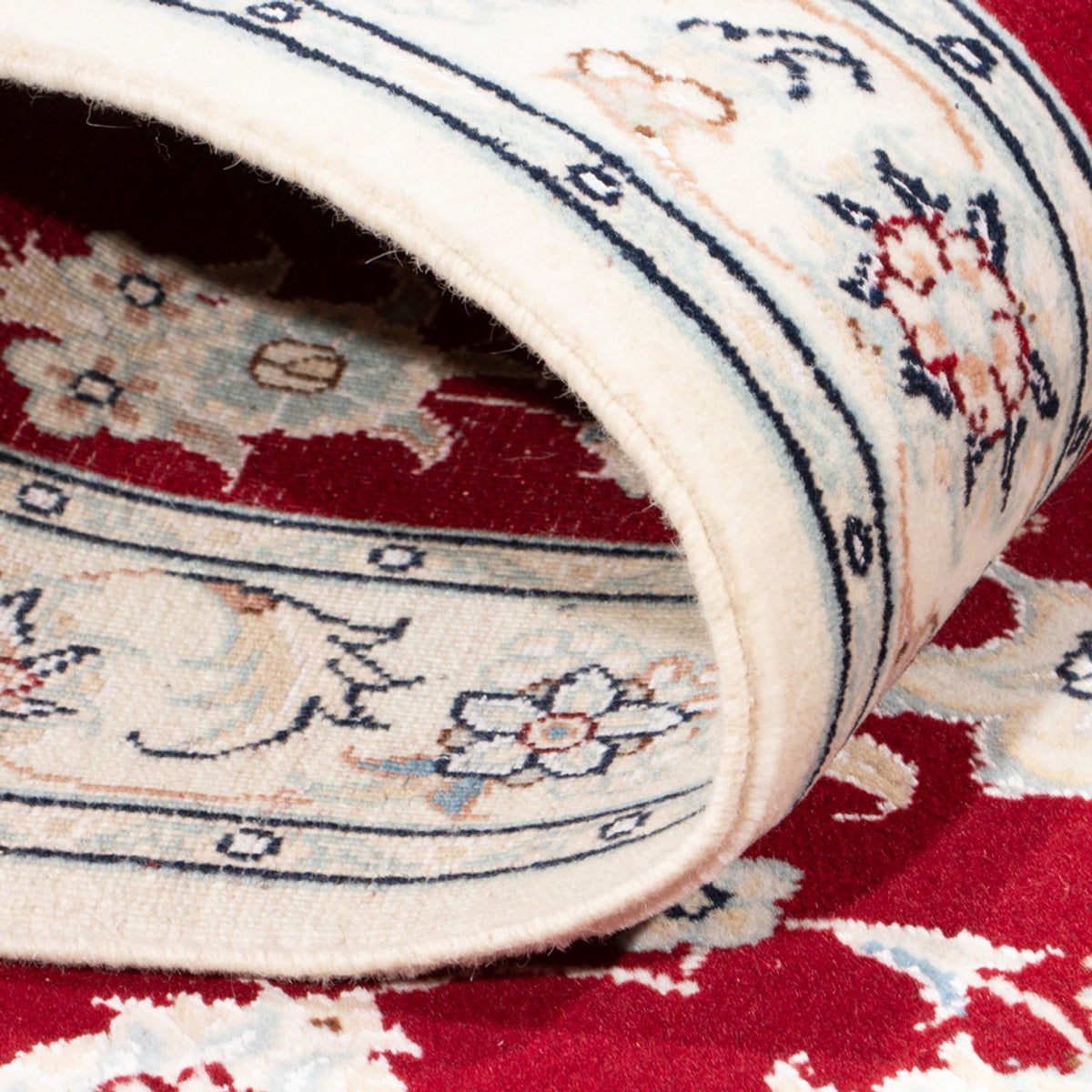 Biegacz Dywan perski - Nain - Królewski - 204 x 81 cm - czerwony