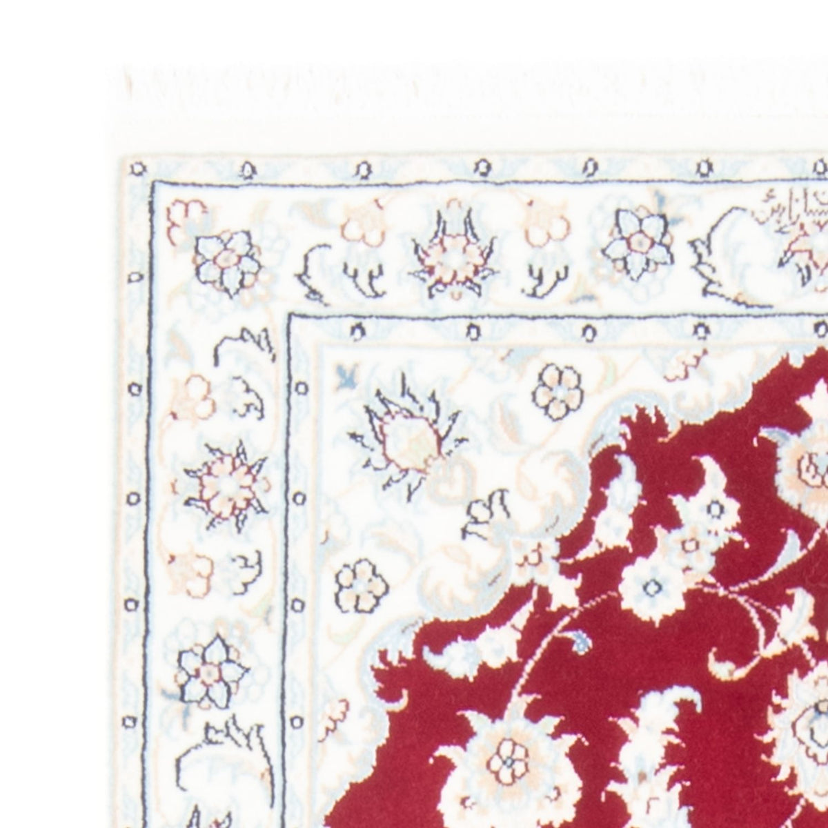 Biegacz Dywan perski - Nain - Królewski - 199 x 80 cm - czerwony