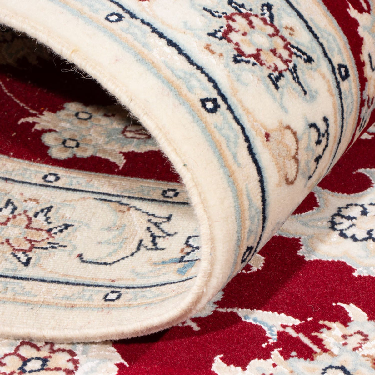 Biegacz Dywan perski - Nain - Królewski - 199 x 80 cm - czerwony