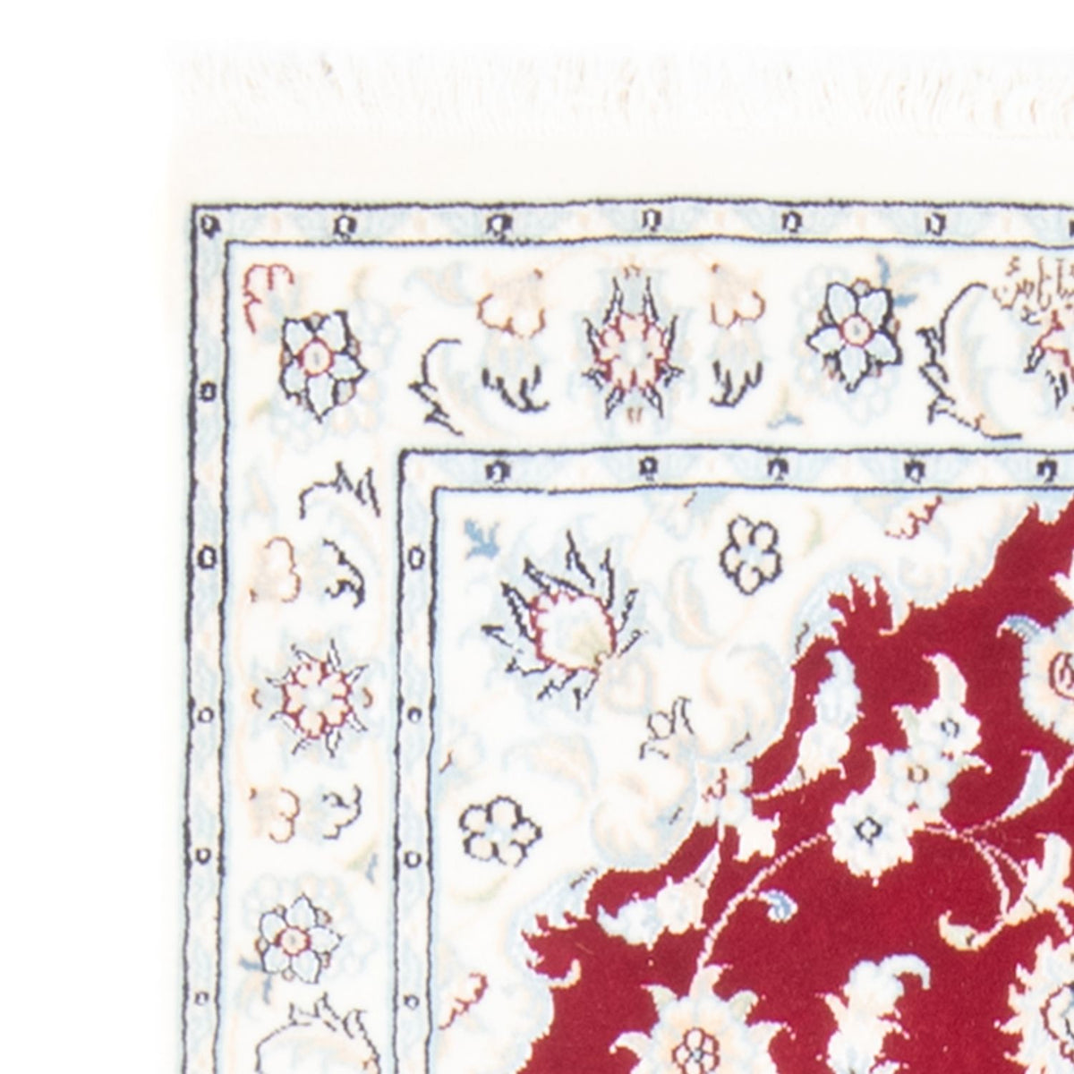 Biegacz Dywan perski - Nain - Królewski - 206 x 80 cm - czerwony