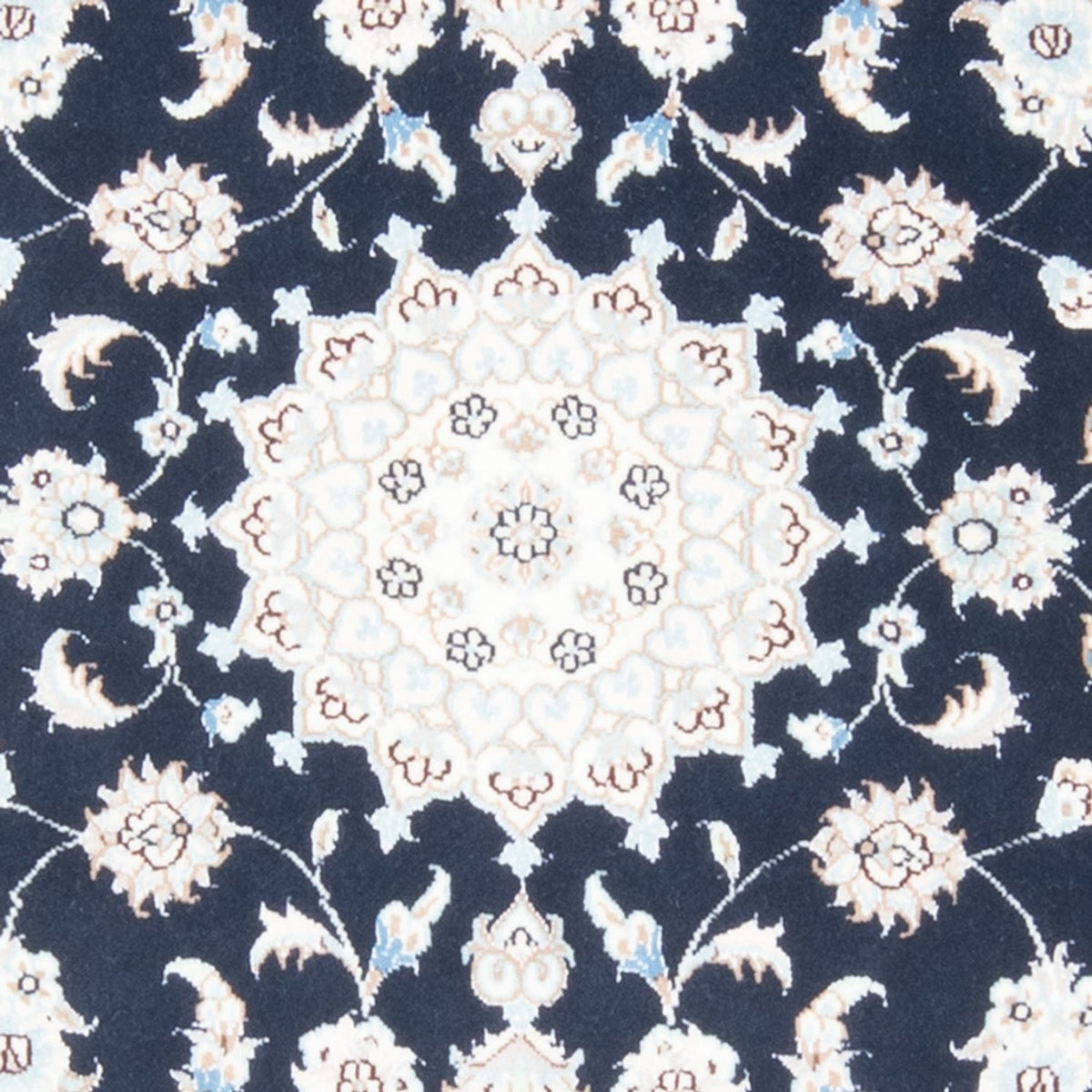 Biegacz Dywan perski - Nain - Królewski - 200 x 81 cm - ciemnoniebieski