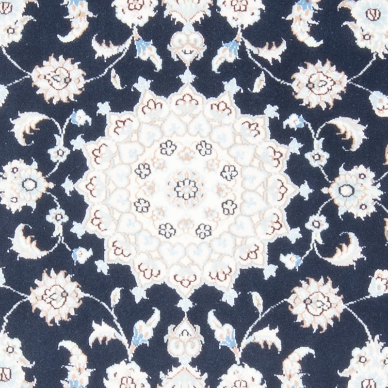 Biegacz Dywan perski - Nain - Królewski - 200 x 81 cm - ciemnoniebieski