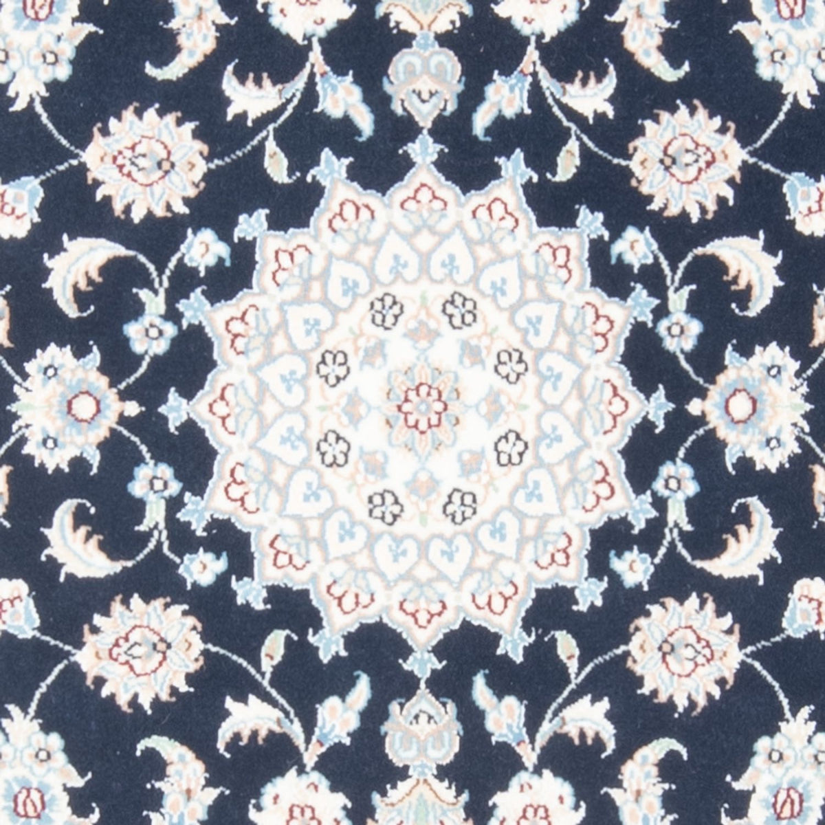 Biegacz Dywan perski - Nain - Królewski - 201 x 78 cm - ciemnoniebieski