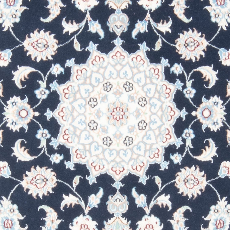 Biegacz Dywan perski - Nain - Królewski - 201 x 78 cm - ciemnoniebieski