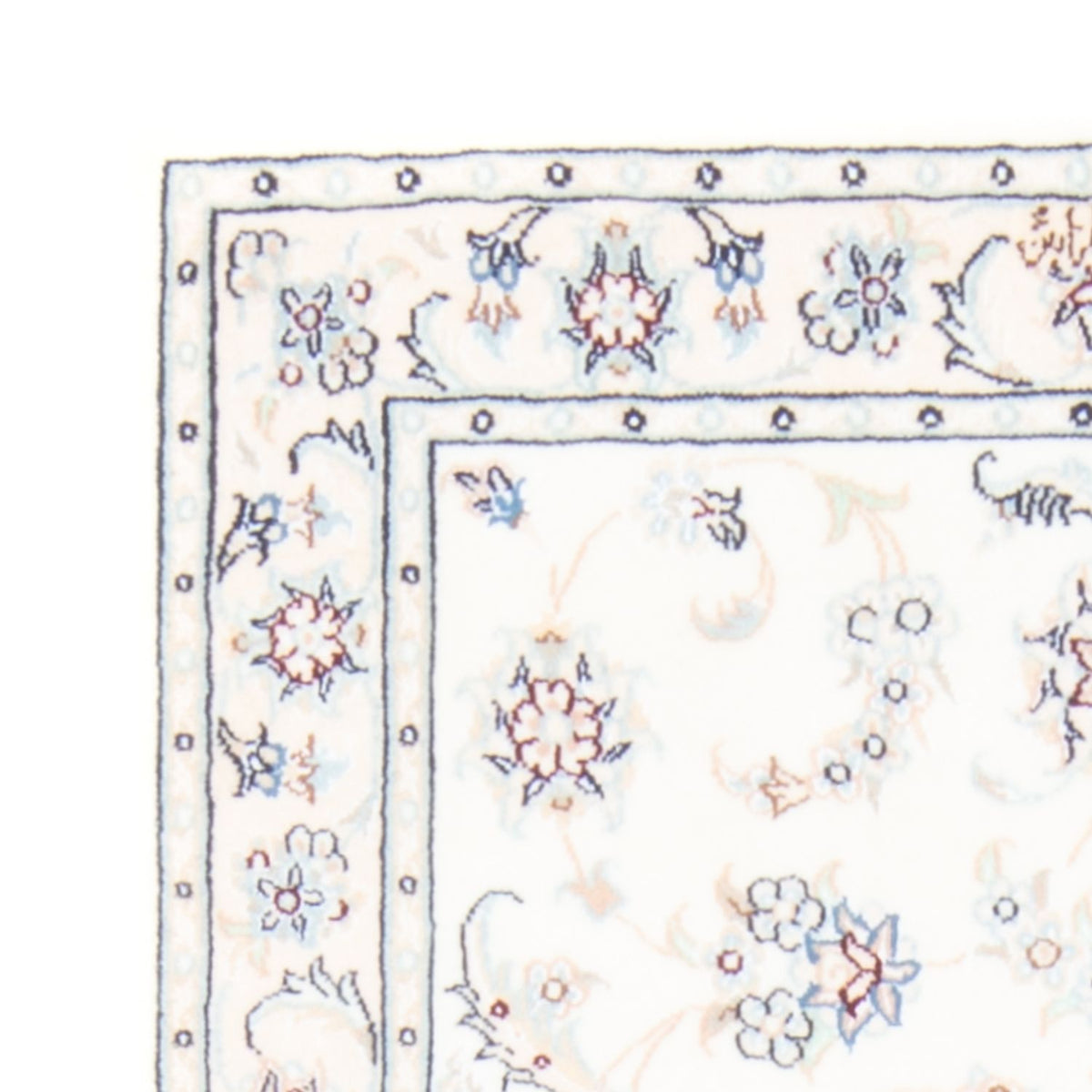 Biegacz Dywan perski - Nain - Królewski - 200 x 80 cm - kremowy