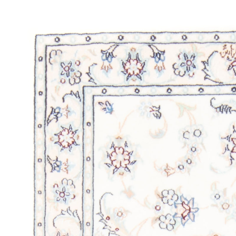 Biegacz Dywan perski - Nain - Królewski - 200 x 80 cm - kremowy