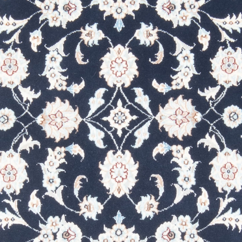 Biegacz Dywan perski - Nain - Królewski - 198 x 78 cm - ciemnoniebieski