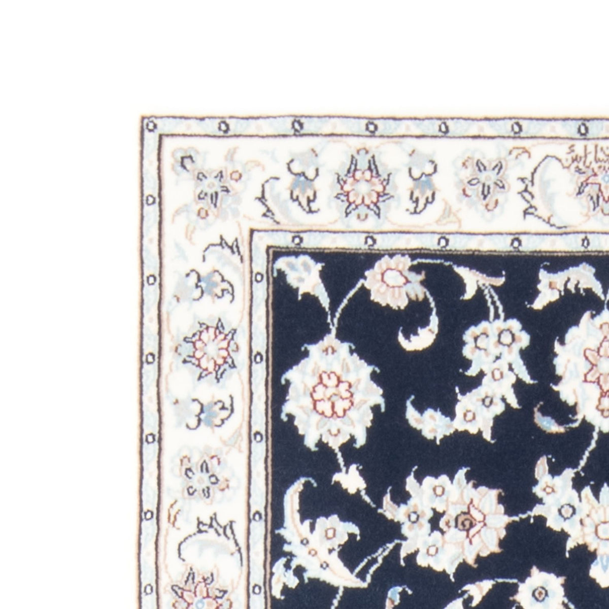 Biegacz Dywan perski - Nain - Królewski - 198 x 78 cm - ciemnoniebieski