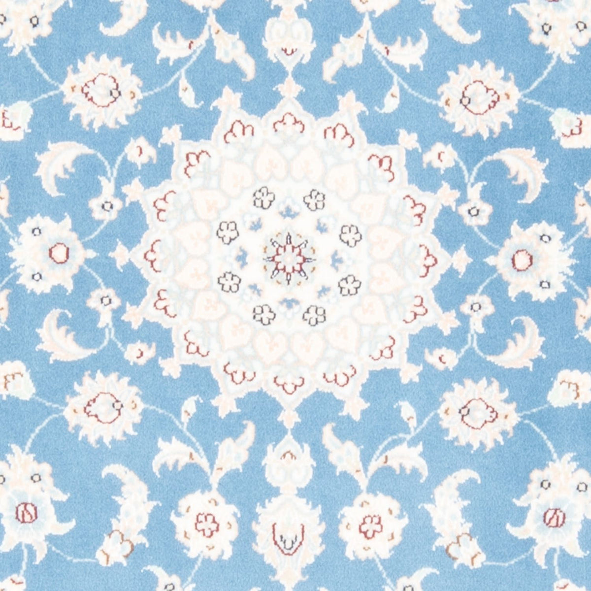 Biegacz Dywan perski - Nain - Królewski - 197 x 82 cm - jasnoniebieski