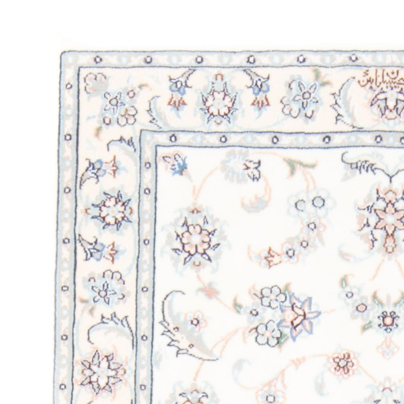 Biegacz Dywan perski - Nain - Królewski - 196 x 81 cm - kremowy