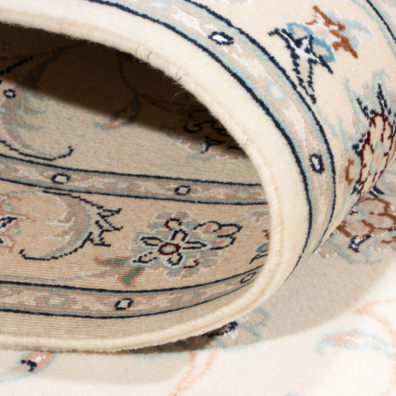 Biegacz Dywan perski - Nain - Królewski - 196 x 81 cm - kremowy