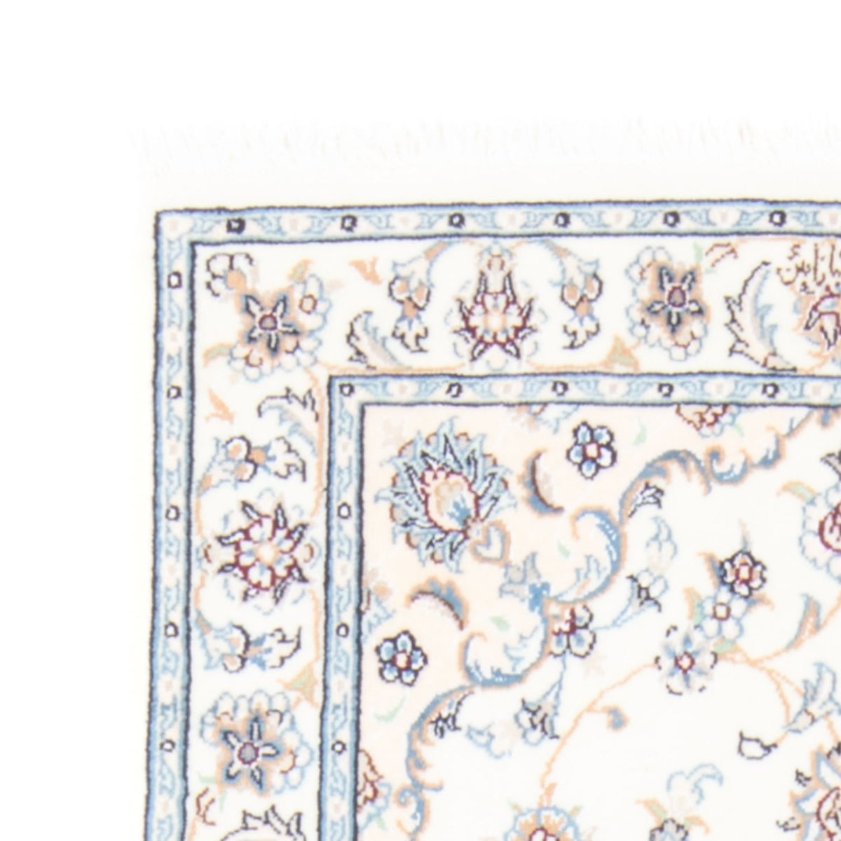 Biegacz Dywan perski - Nain - Królewski - 206 x 79 cm - kremowy