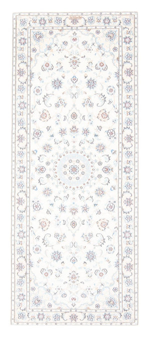 Biegacz Dywan perski - Nain - Królewski - 200 x 80 cm - kremowy