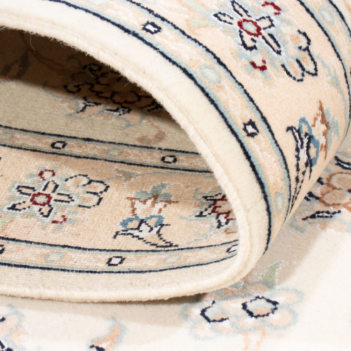 Biegacz Dywan perski - Nain - Królewski - 200 x 80 cm - kremowy