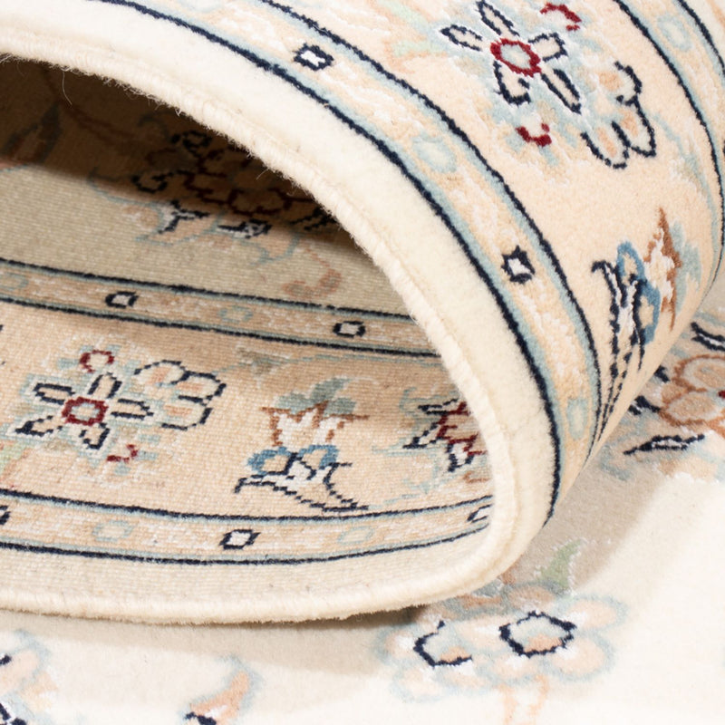 Biegacz Dywan perski - Nain - Królewski - 200 x 80 cm - kremowy