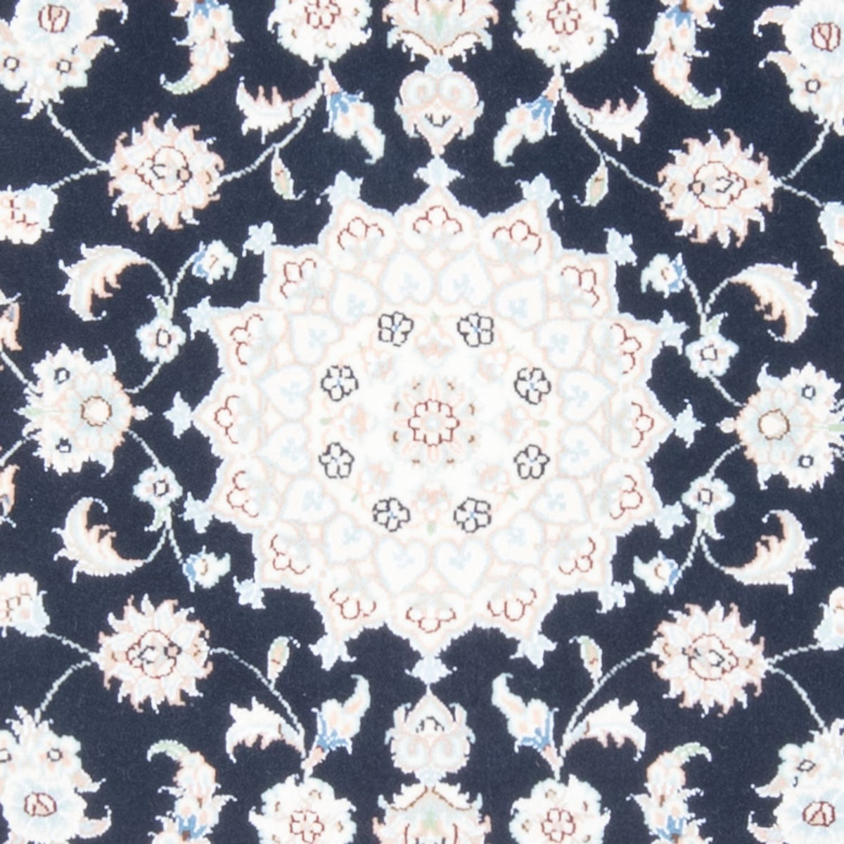 Biegacz Dywan perski - Nain - Królewski - 198 x 81 cm - ciemnoniebieski