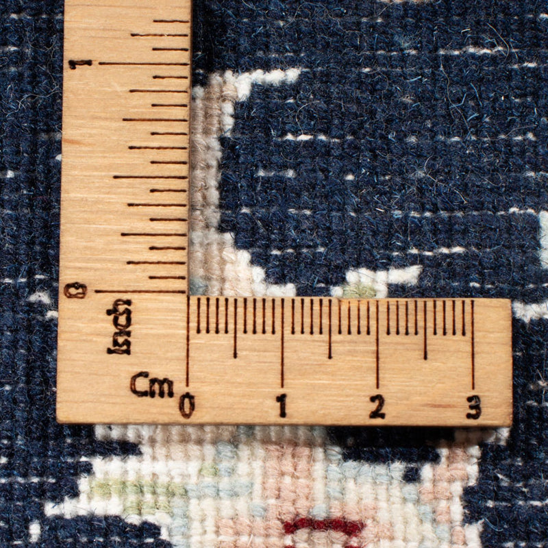 Biegacz Dywan perski - Nain - Królewski - 198 x 81 cm - ciemnoniebieski