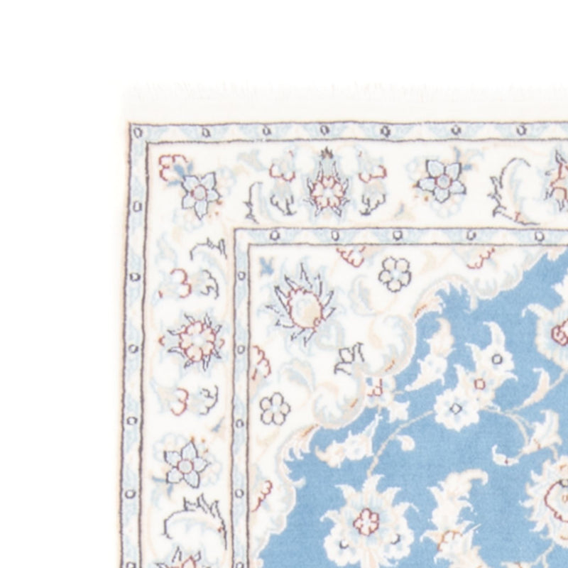 Biegacz Dywan perski - Nain - Królewski - 204 x 82 cm - jasnoniebieski