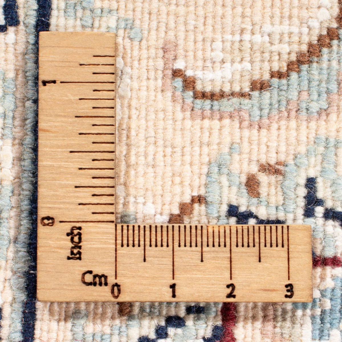 Biegacz Dywan perski - Nain - Królewski - 199 x 81 cm - kremowy