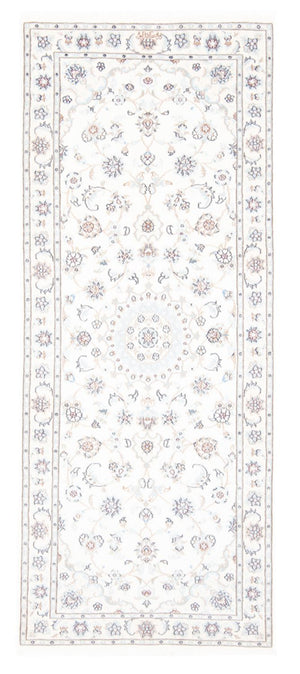 Biegacz Dywan perski - Nain - Królewski - 198 x 80 cm - kremowy