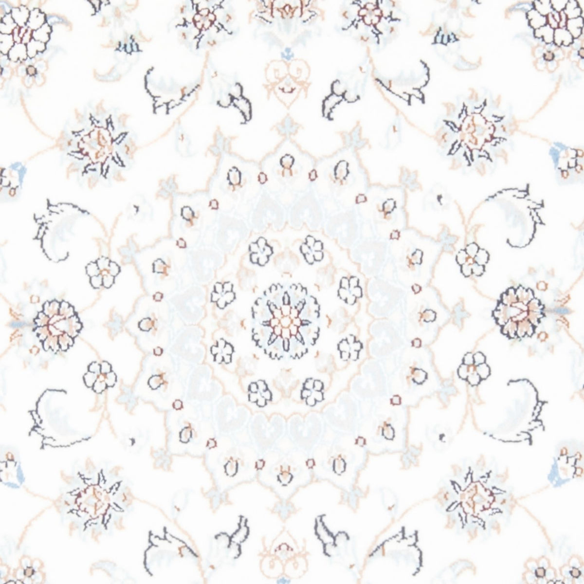 Biegacz Dywan perski - Nain - Królewski - 198 x 80 cm - kremowy