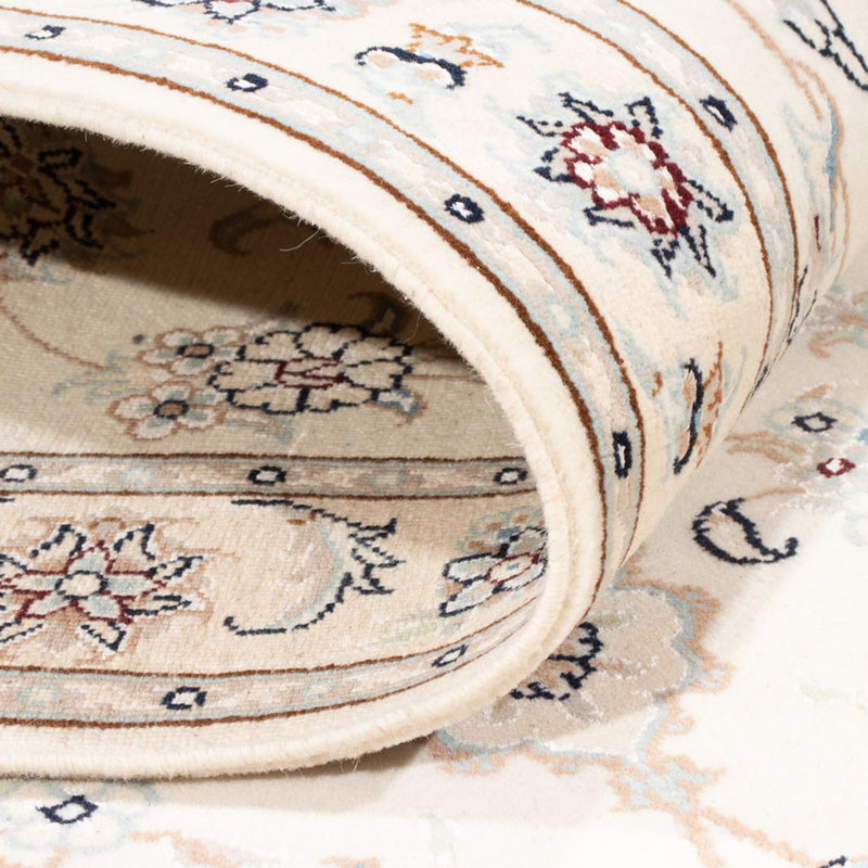 Biegacz Dywan perski - Nain - Królewski - 198 x 80 cm - kremowy