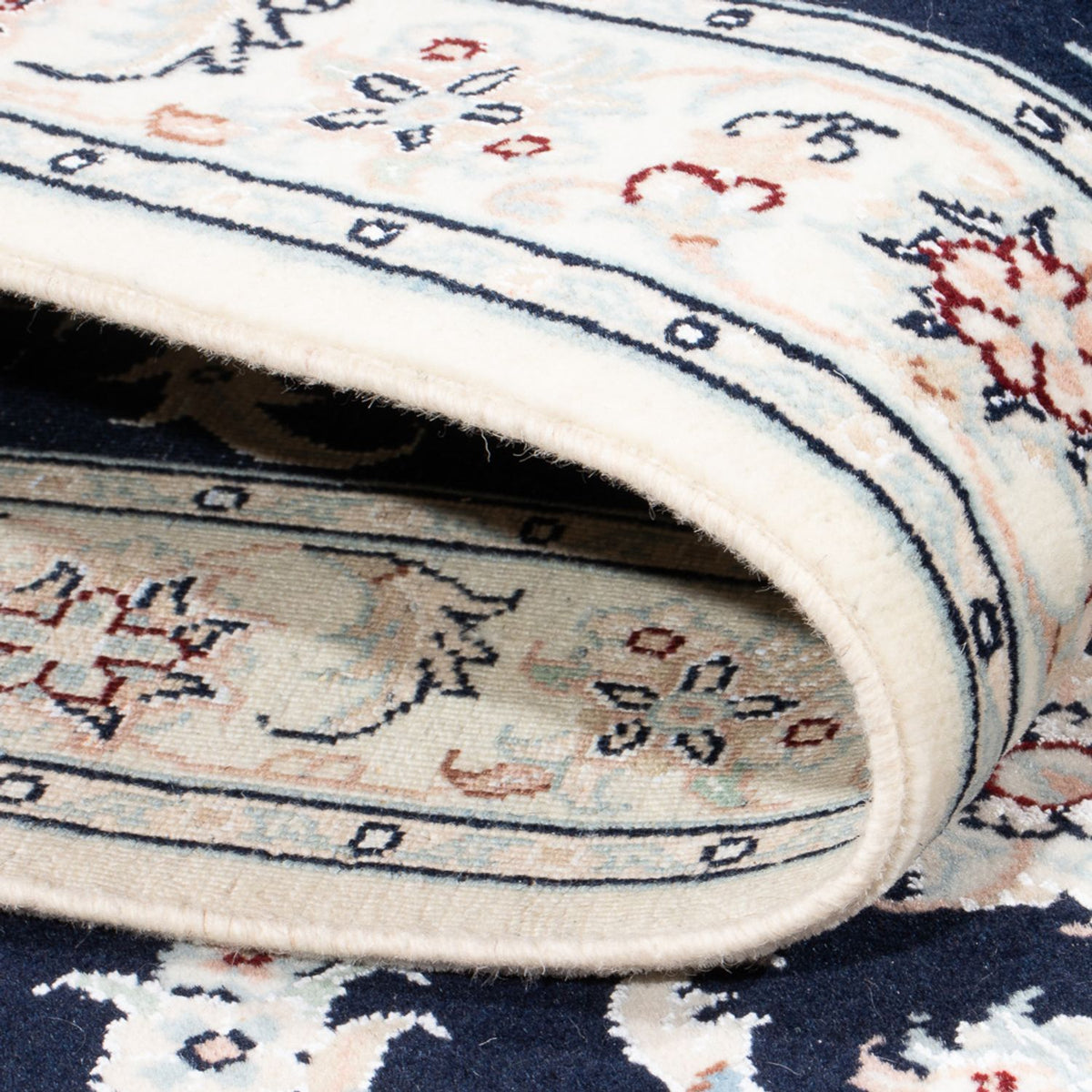 Biegacz Dywan perski - Nain - Premium - 248 x 82 cm - ciemnoniebieski