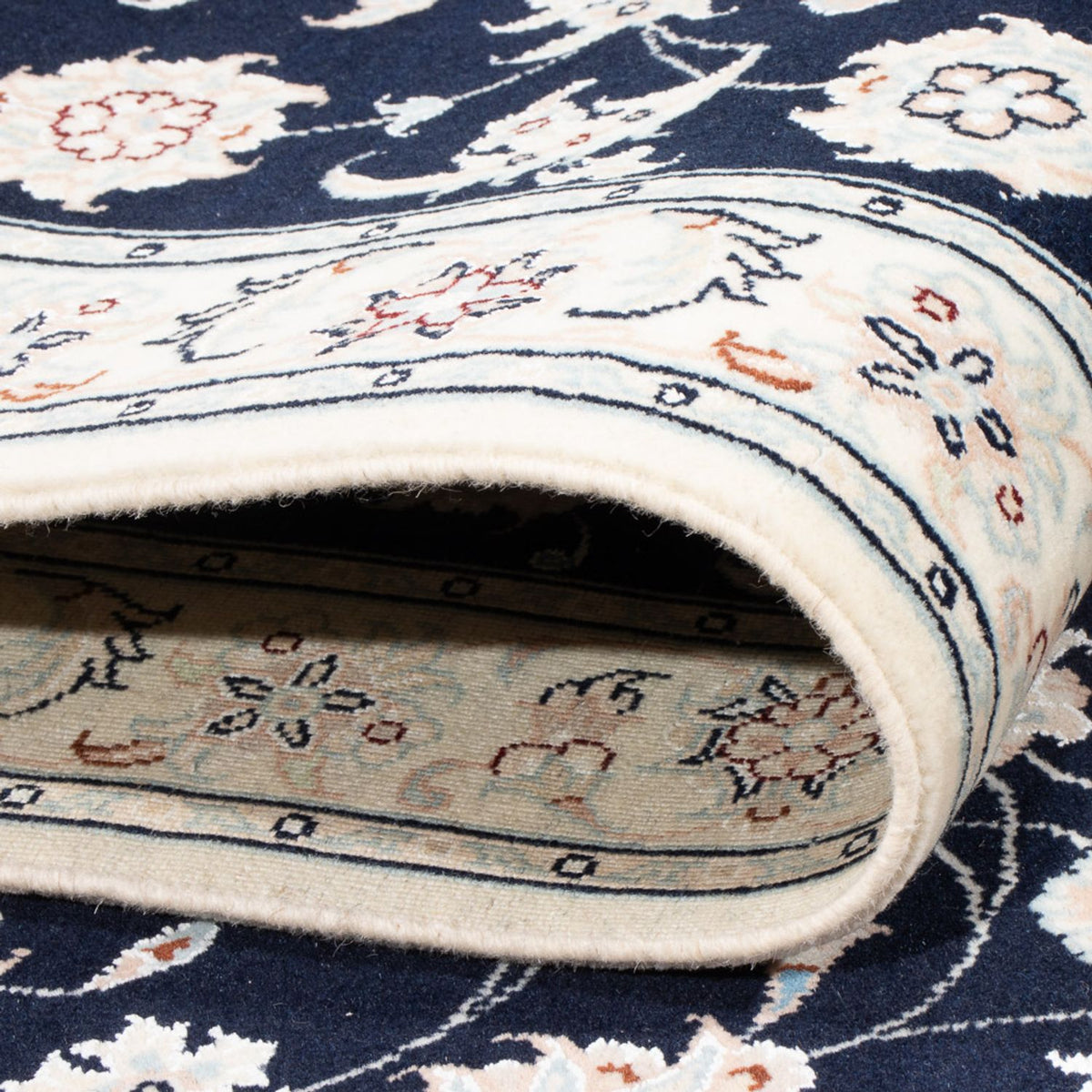 Biegacz Dywan perski - Nain - Premium - 248 x 83 cm - ciemnoniebieski