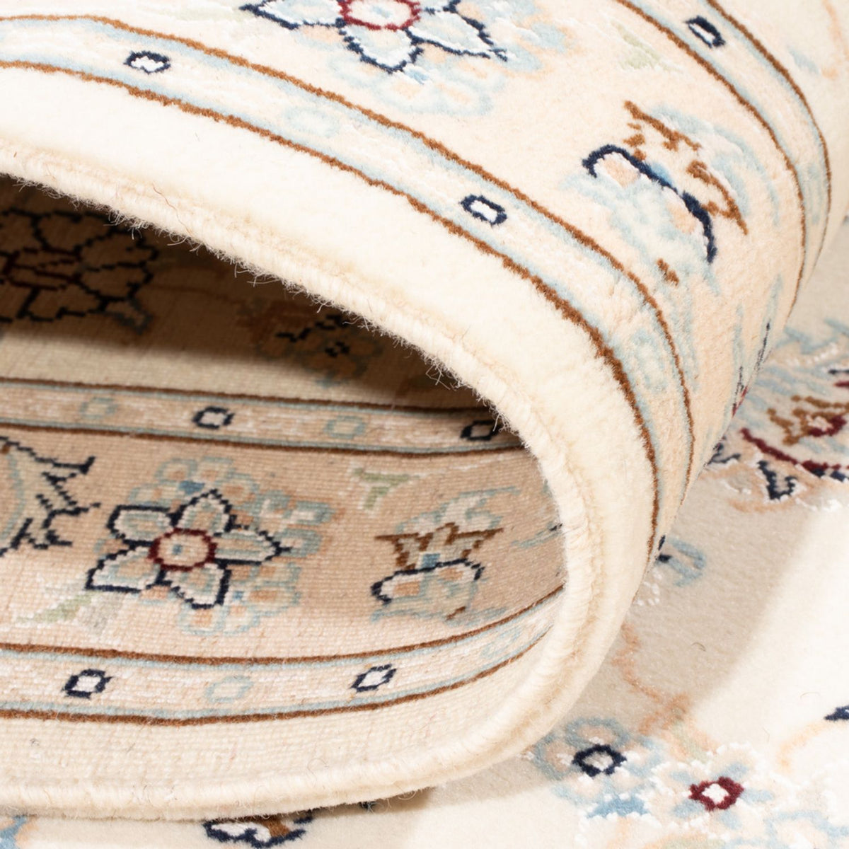 Biegacz Dywan perski - Nain - Królewski - 212 x 80 cm - kremowy