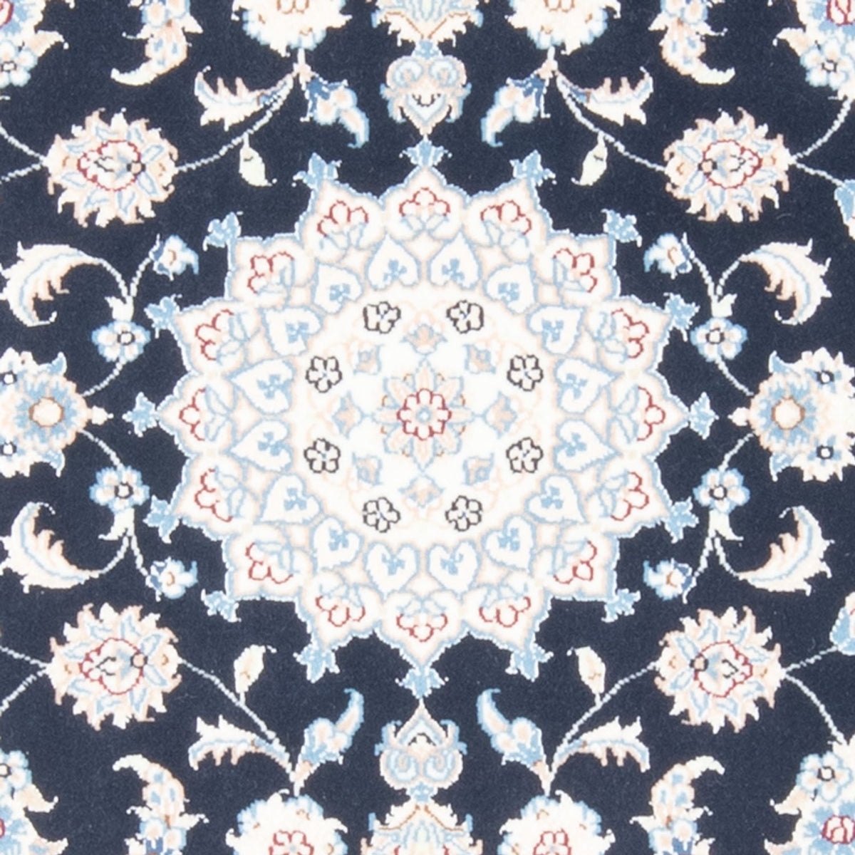 Biegacz Dywan perski - Nain - Królewski - 194 x 82 cm - ciemnoniebieski