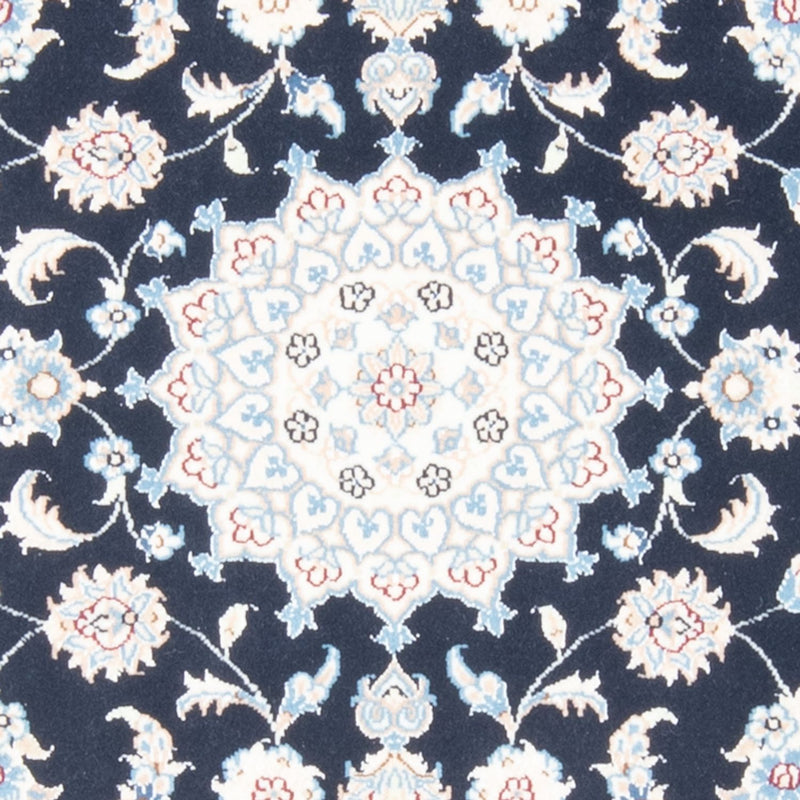 Biegacz Dywan perski - Nain - Królewski - 194 x 82 cm - ciemnoniebieski