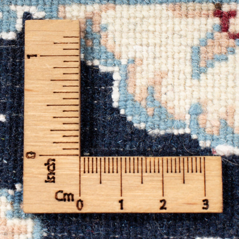 Biegacz Dywan perski - Nain - Królewski - 194 x 82 cm - ciemnoniebieski