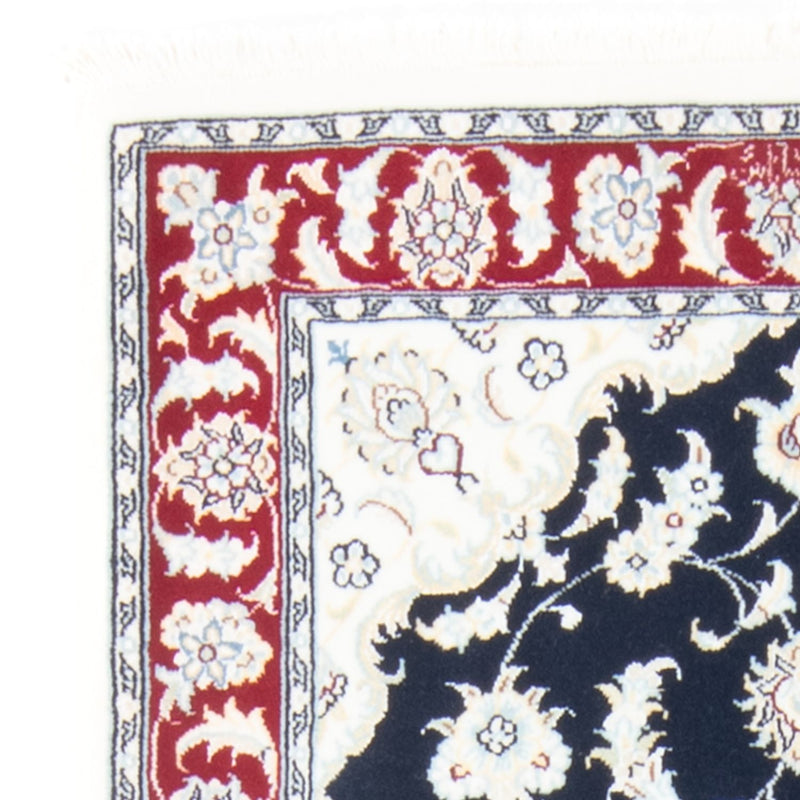 Biegacz Dywan perski - Nain - Królewski - 203 x 81 cm - ciemnoniebieski