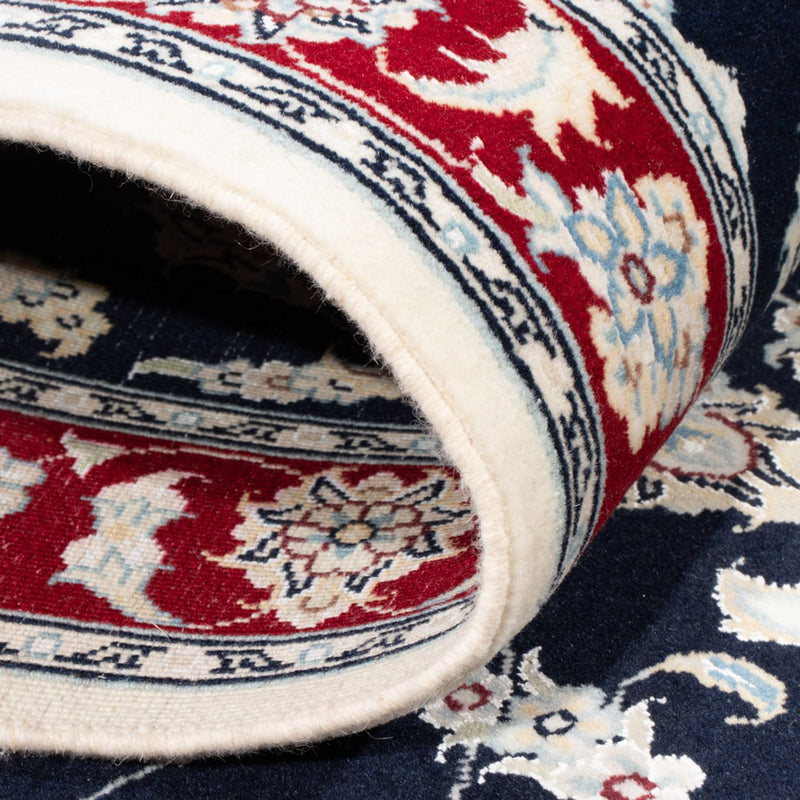 Biegacz Dywan perski - Nain - Królewski - 203 x 81 cm - ciemnoniebieski