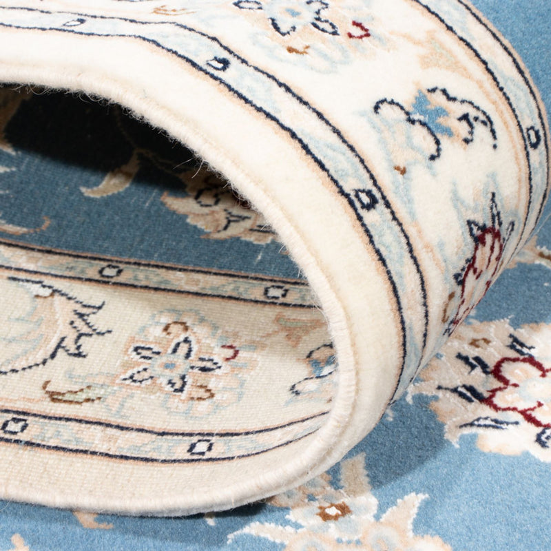 Biegacz Dywan perski - Nain - Królewski - 200 x 80 cm - jasnoniebieski