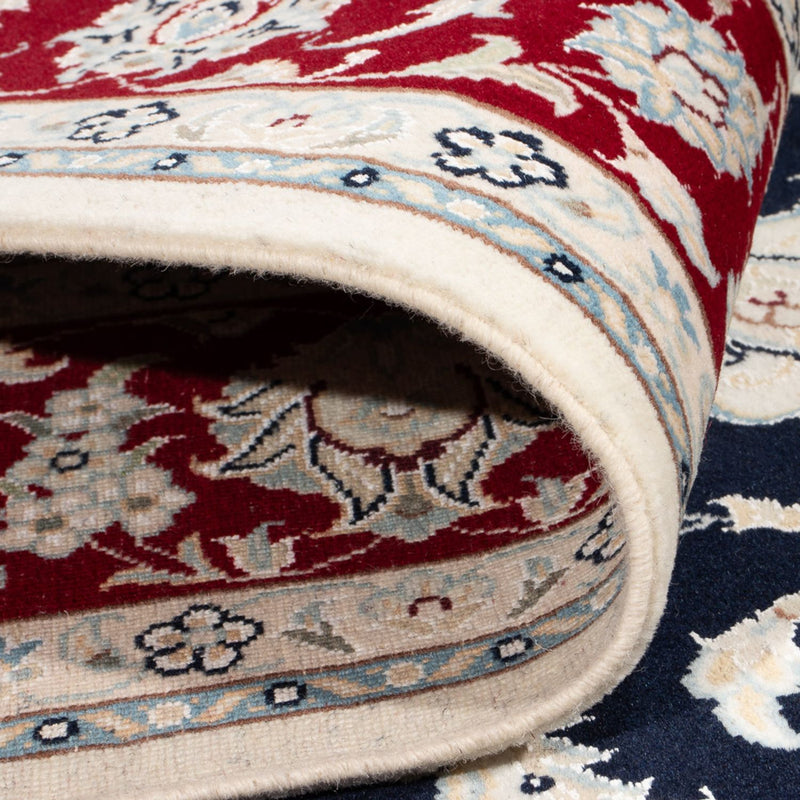 Dywan perski - Nain - Premium - 204 x 150 cm - ciemnoniebieski