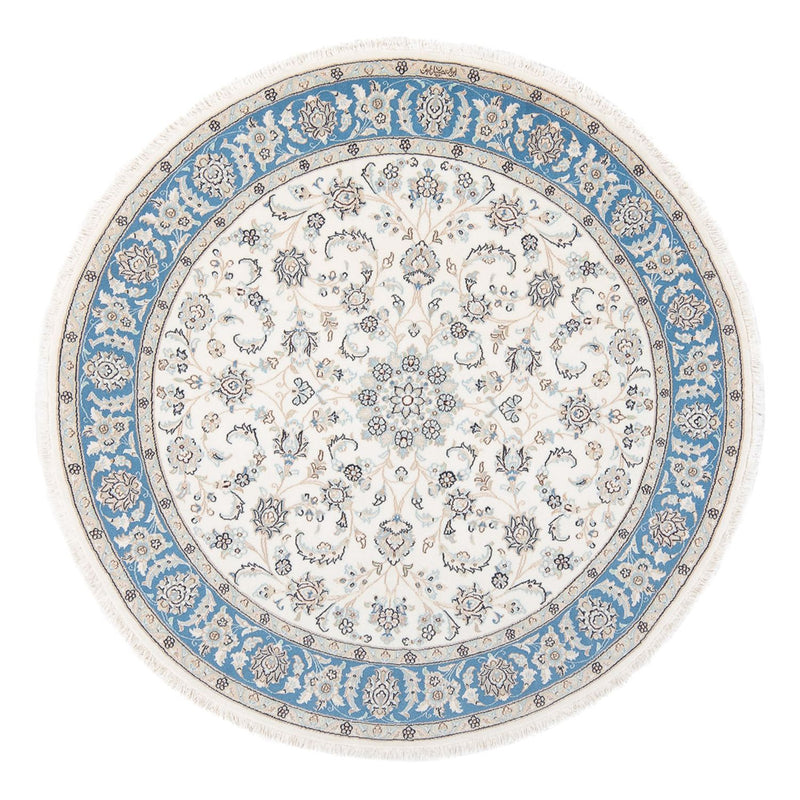 Dywan perski - Nain - Premium okrągły  - 148 x 149 cm - kremowy