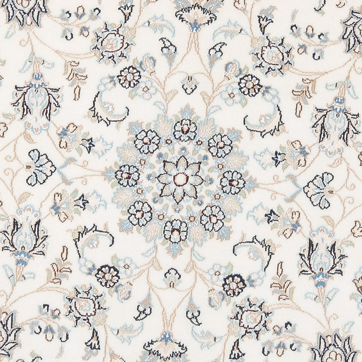 Dywan perski - Nain - Premium okrągły  - 148 x 149 cm - kremowy